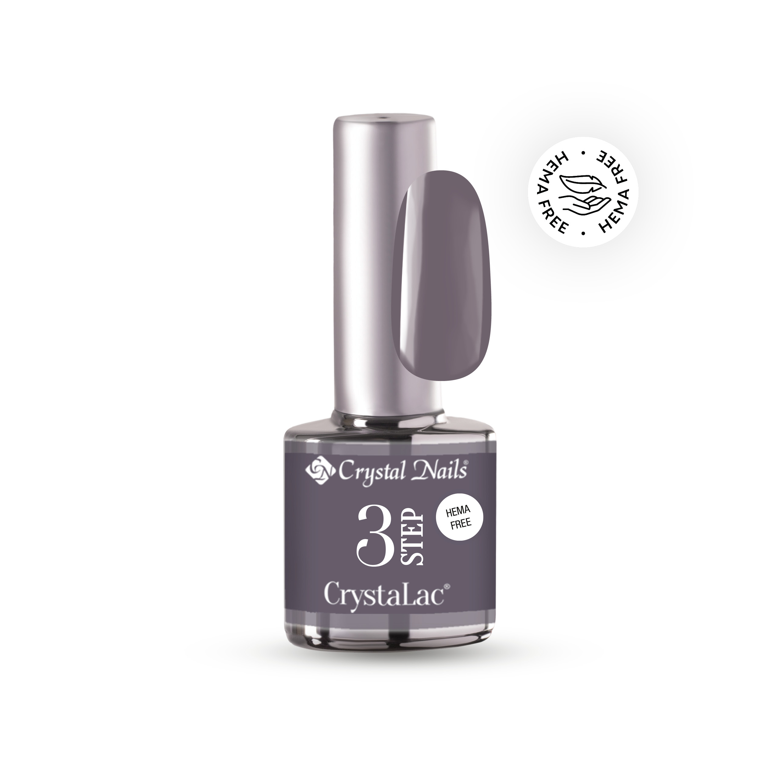 Crystal Nails 3 STEP HEMA Free CrystaLac – HF20 (8ml) – Dark Shadows / Éjjeli árnyak