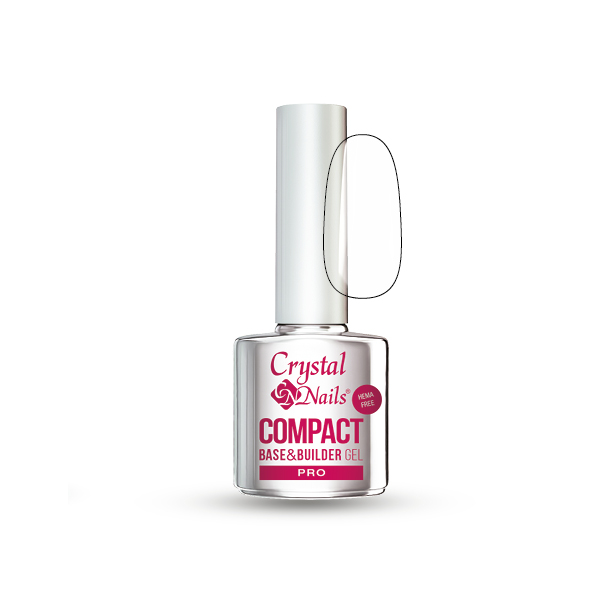 Crystal Nails Compact Pro HEMA Free Base Gel Clear - 13ml