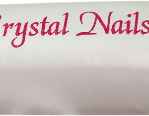 Crystal Nails MINI bőrdizájn kéztámasz - gyöngyház fehér