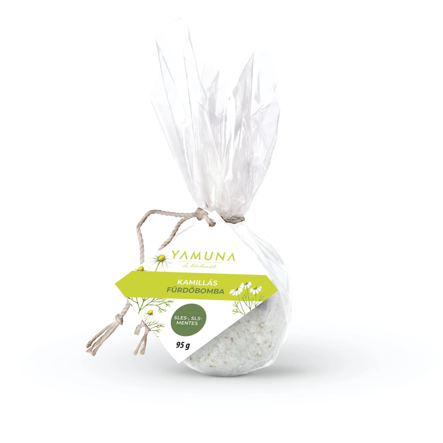 Yamuna bőrbarát kozmetikum - Kamillás fürdőbomba 95g