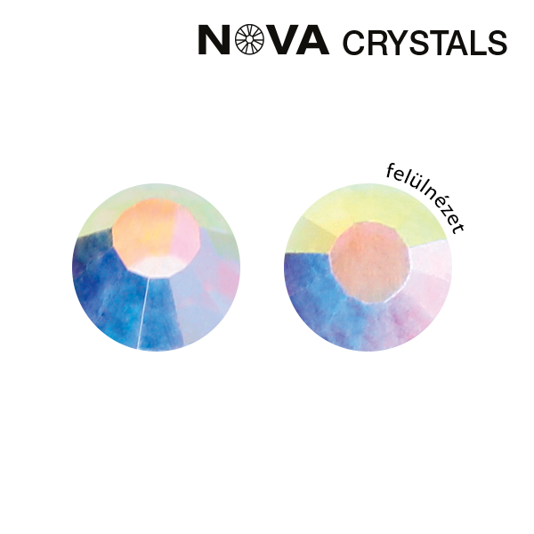 Crystal Nails NOVA Crystals Strasszkő - White AB SS16 (4 mm)