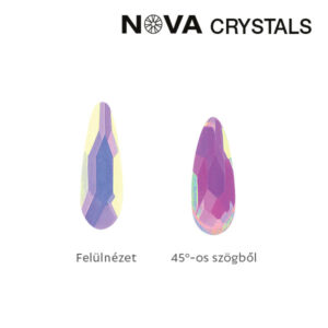 Crystal Nails NOVA Crystals Gems Formakő – 2×6 mm csepp (aurora)