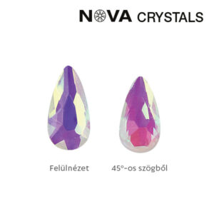 Crystal Nails NOVA Crystals Gems Formakő – 5×3 mm csepp (aurora)