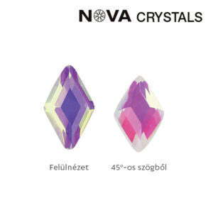 Crystal Nails NOVA Crystals Gems Formakő – 3×5 mm rombusz (aurora)