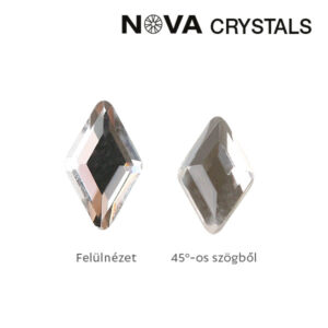 Crystal Nails NOVA Crystals Gems Formakő – 3×5 mm rombusz (crystal)