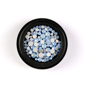 Crystal Nails Opál strasszkő vegyes méretekben - blue