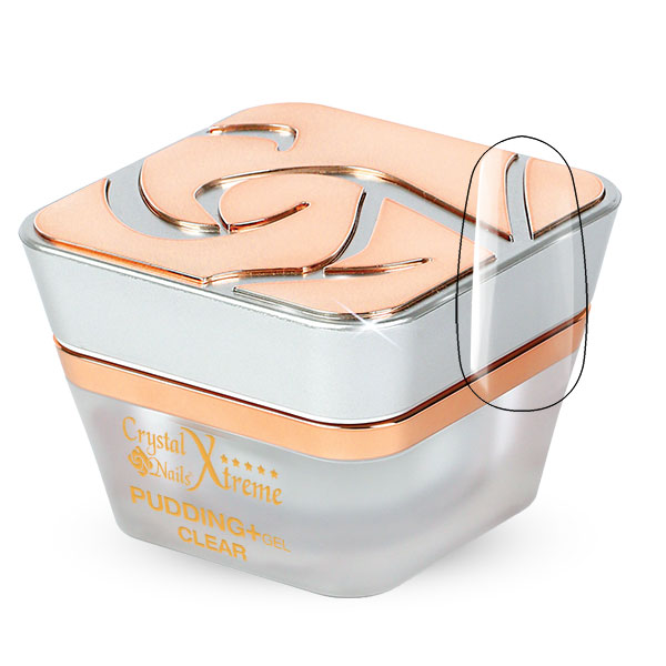 Crystal Nails Xtreme Pudding+ Builder Gel - CLEAR Gel 15ml