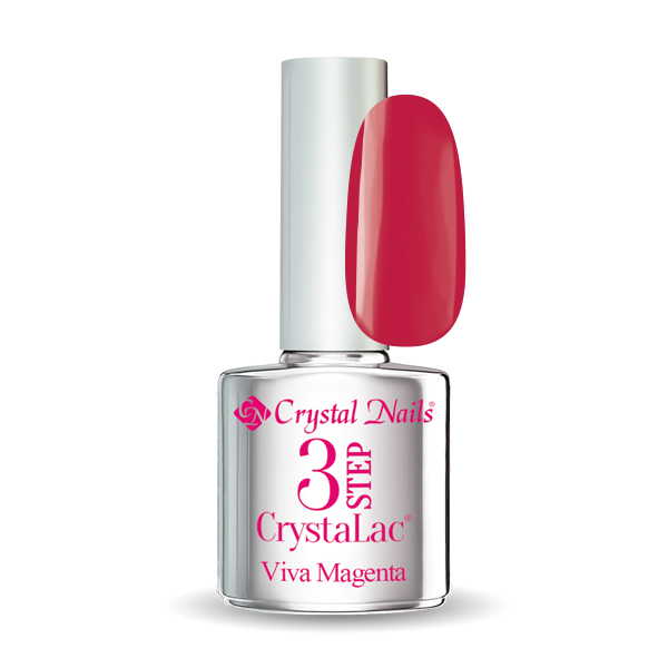 3 STEP Crystal Nails - Az év színe 2023 (4ml) - Viva Magenta