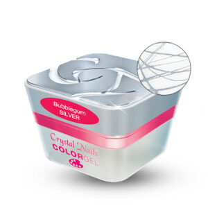 Crystal Nails Bubblegum color gel - Silver 3ml