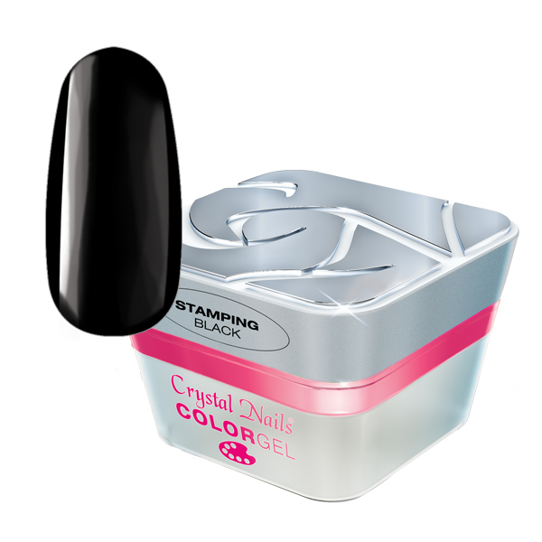Crystal Nails Stamping Color Gel – Black 3ml
