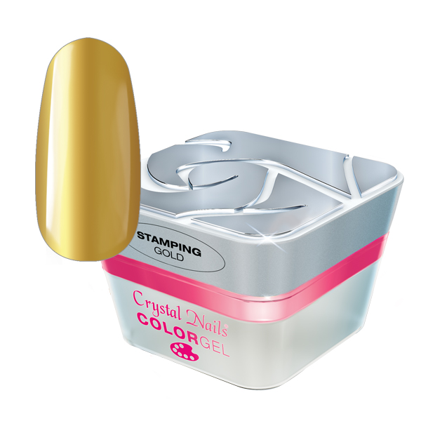 Crystal Nails Stamping Color Gel - Gold 3ml