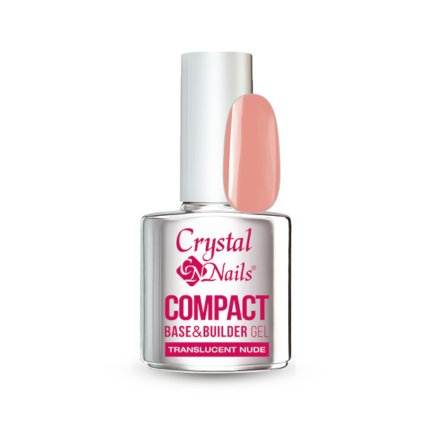 Crystal Nails Compact Base Gel Translucent Nude - 13ml