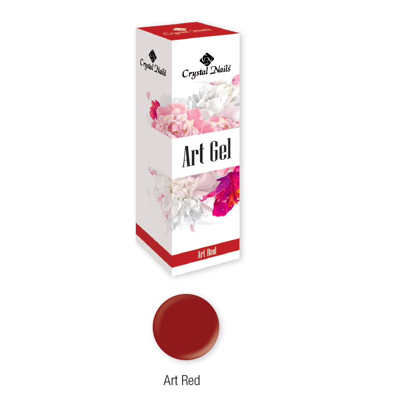 Crystal Nails Art Gel festőzselé - Art Red (5ml)